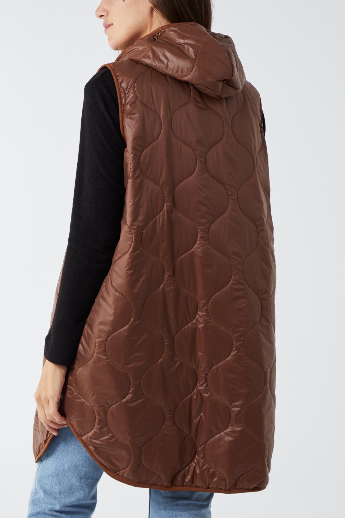 "Love" Zip Up Hooded Puffer Gillet JK1 WearAll