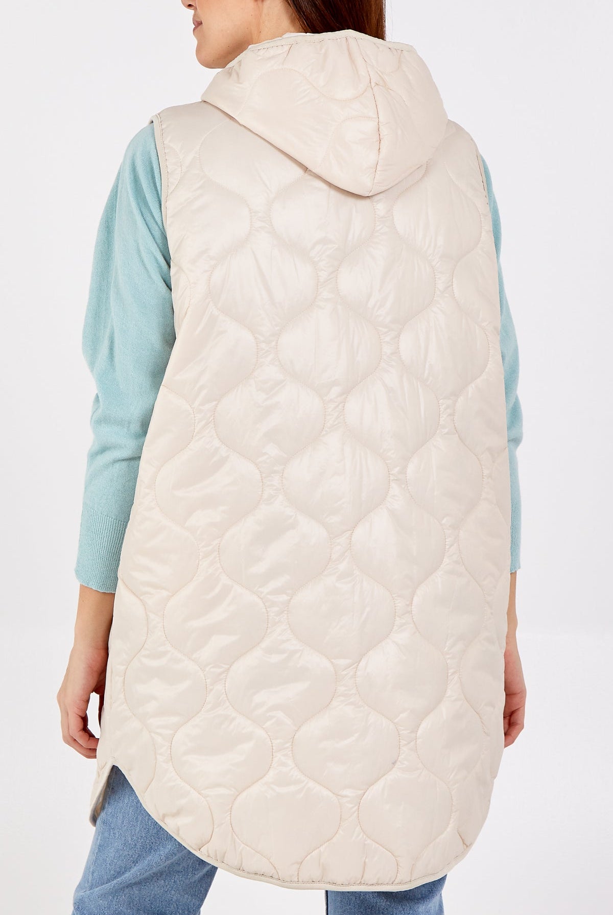 "Love" Zip Up Hooded Puffer Gillet JK1 WearAll