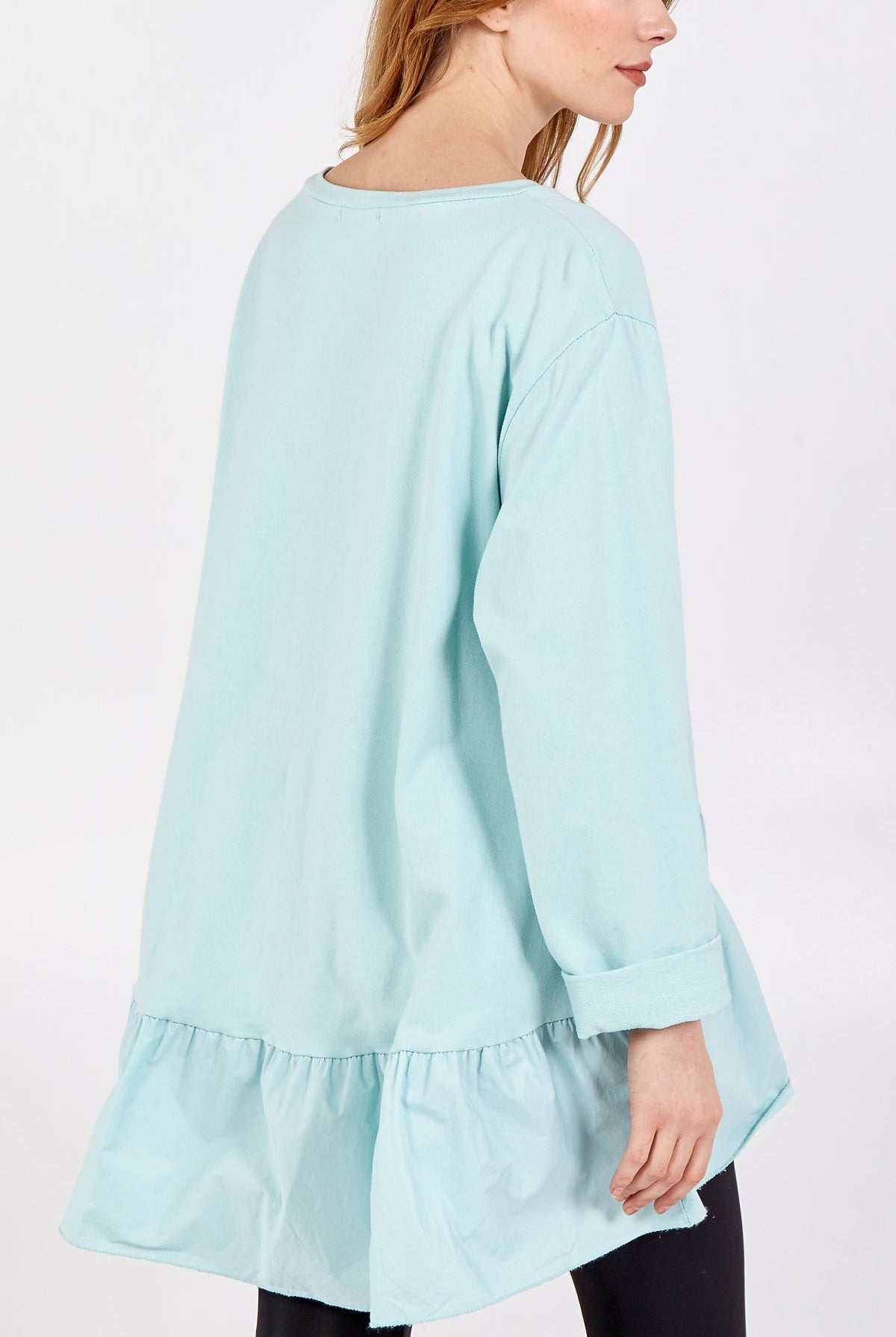 Gold Star Heart Top With Frill Trim TOPMF2 WearAll