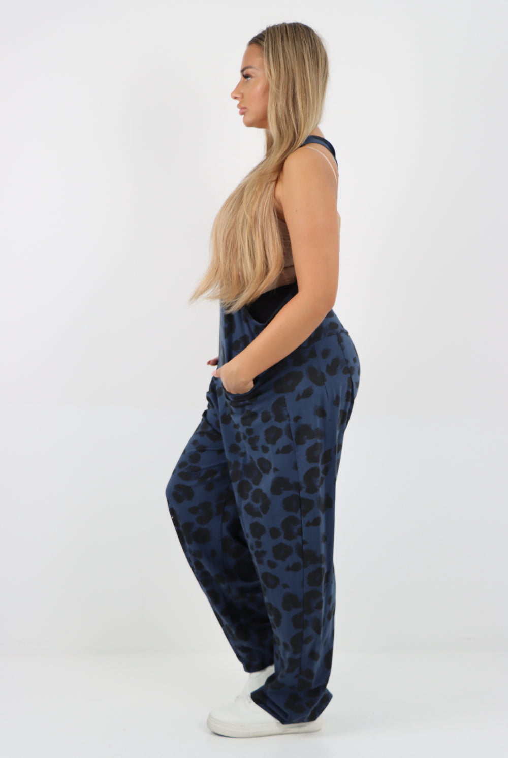 Dungaree Leopard Print Jersey Jumpsuits Dungarees WearAll