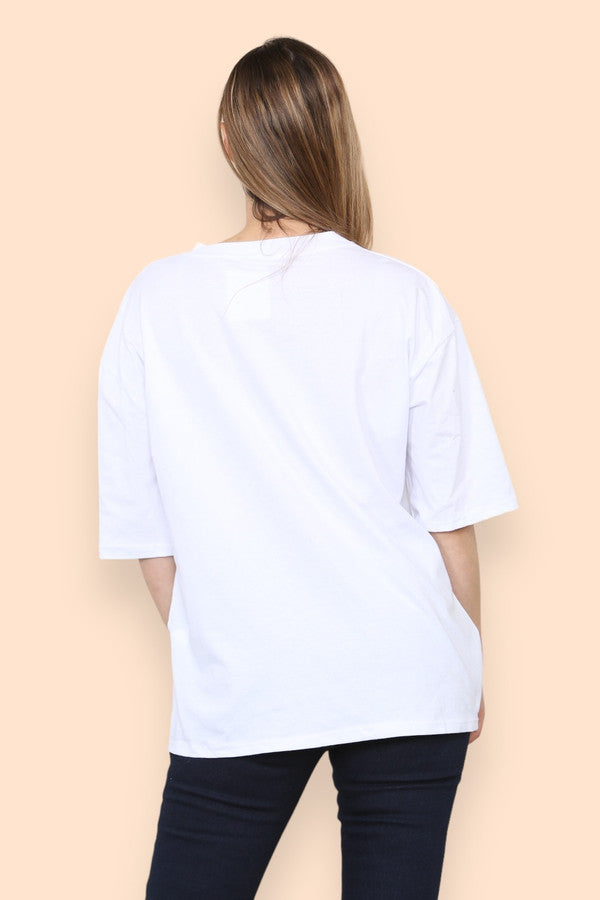 Love Slogan Printed T-Shirt T-shirts WearAll