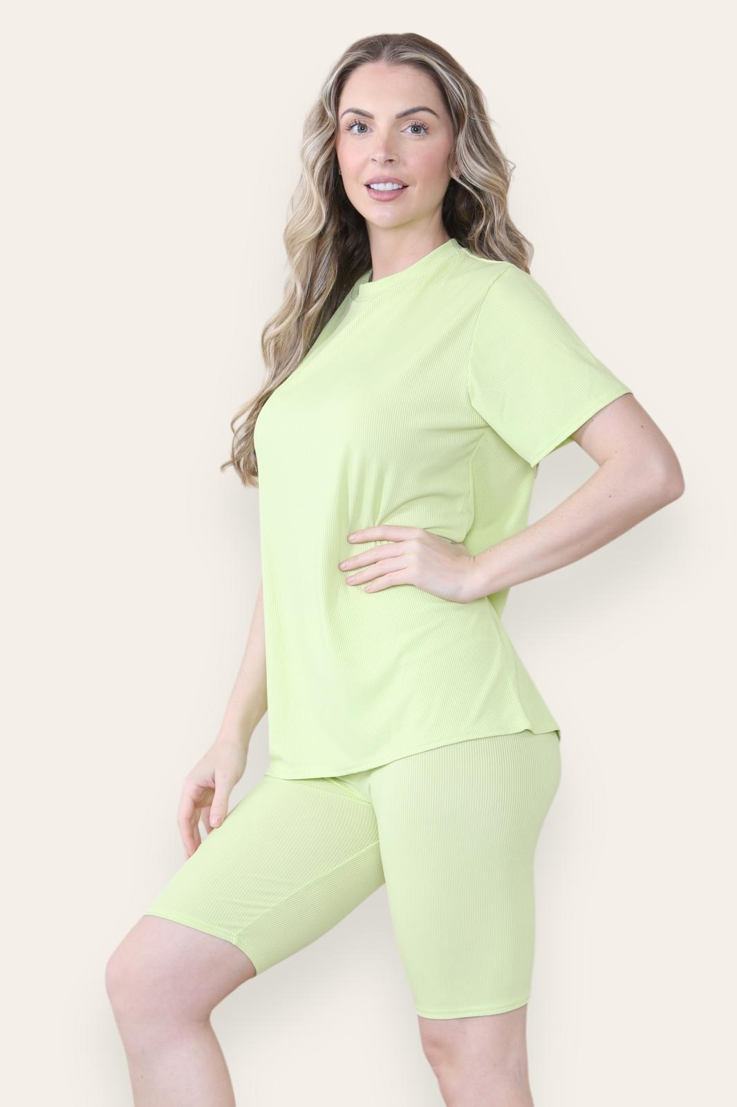 Ribbed Cycling Sorts Set Shorts WearAll