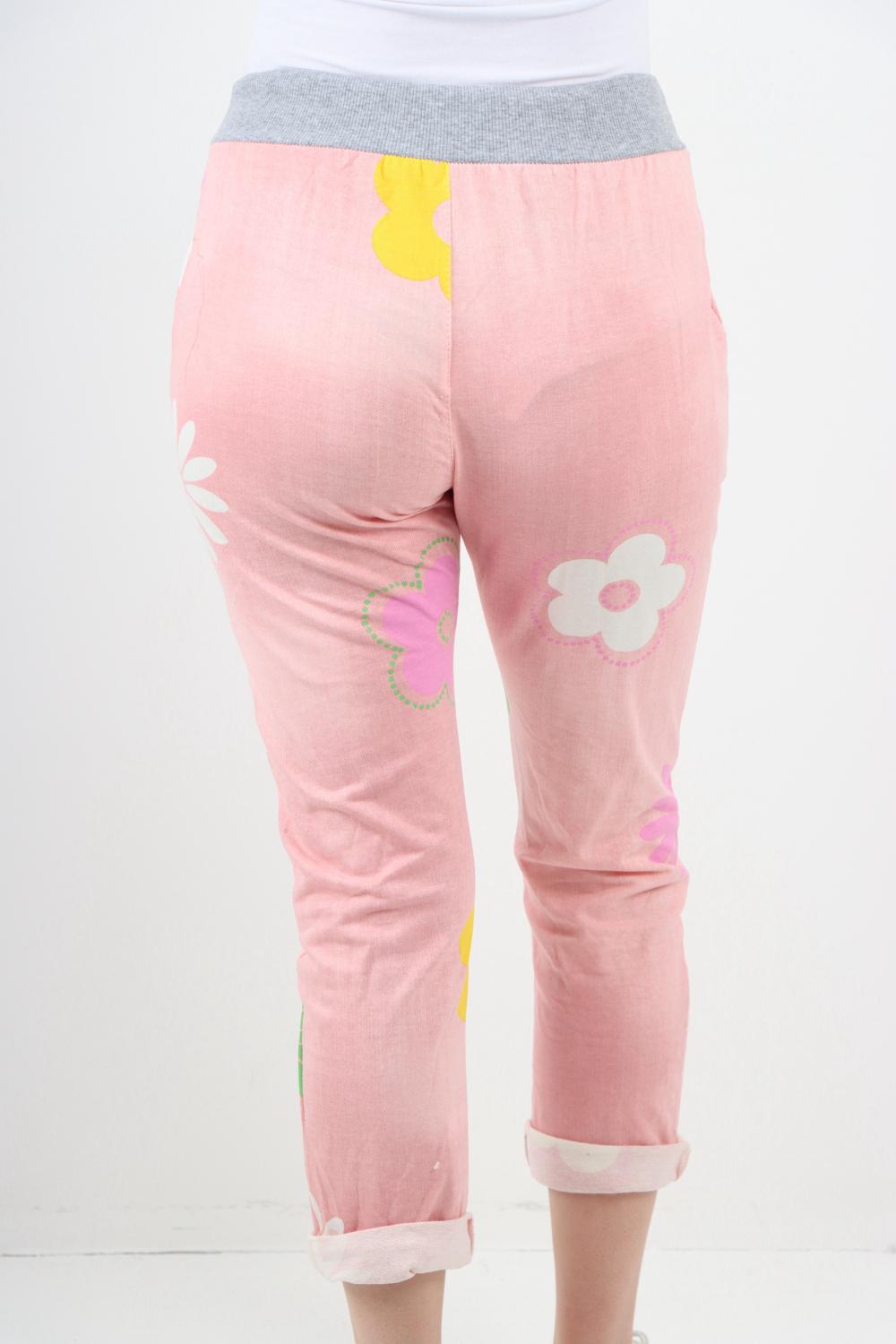 Daisy Flower Print Sweatpants Trousers WearAll
