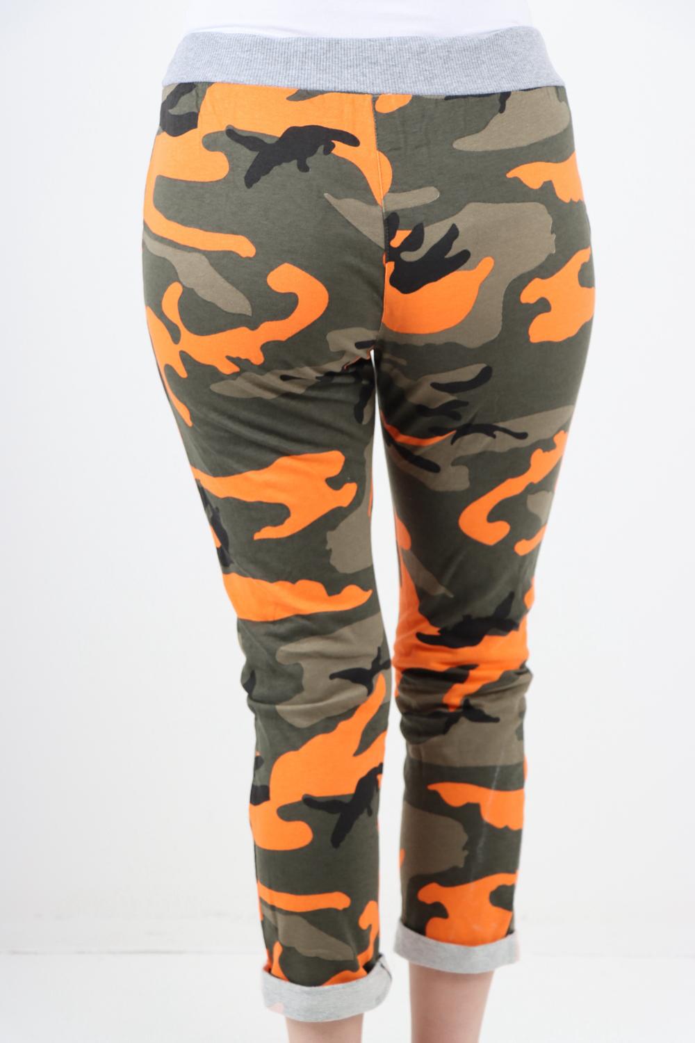 Italian Camouflage Print Trousers Sweatpants WearAll