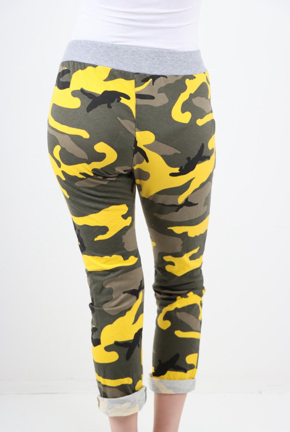 Italian Camouflage Print Trousers Sweatpants WearAll