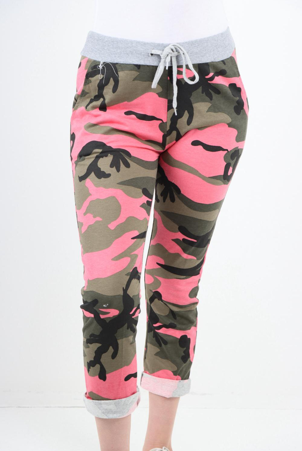Italian Camouflage Print Trousers Sweatpants WearAll
