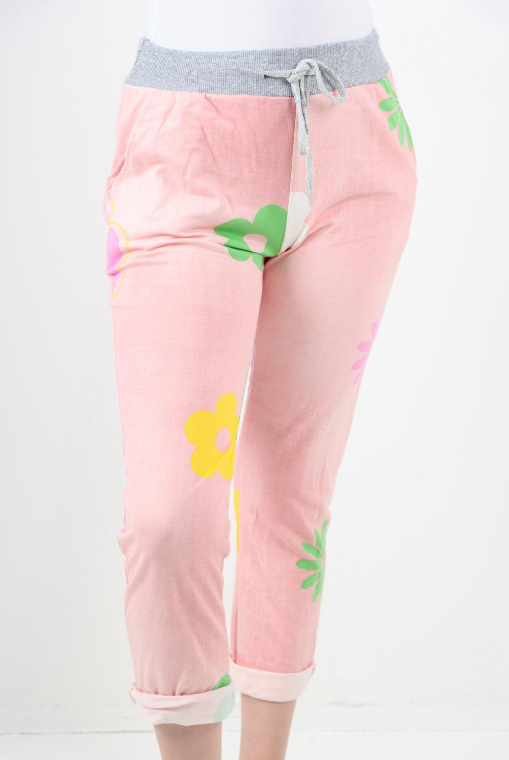 Daisy Flower Print Sweatpants Trousers WearAll