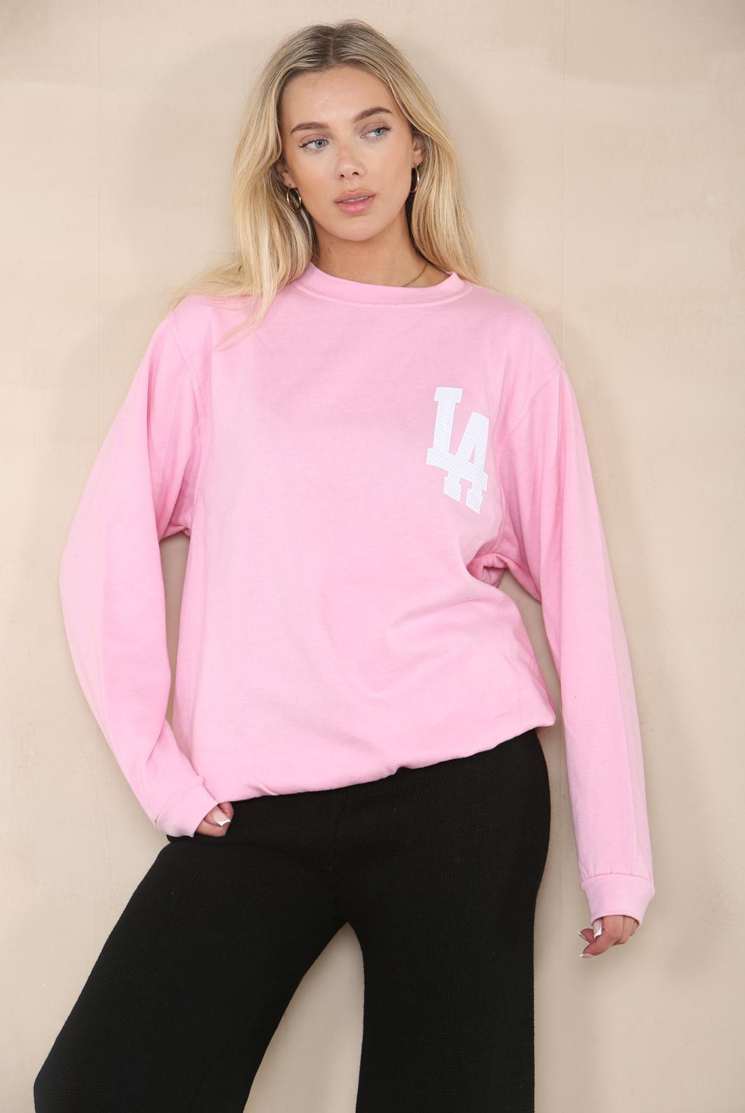 LA California Sweatshirt Sweatshirt WearAll Pink 8-16