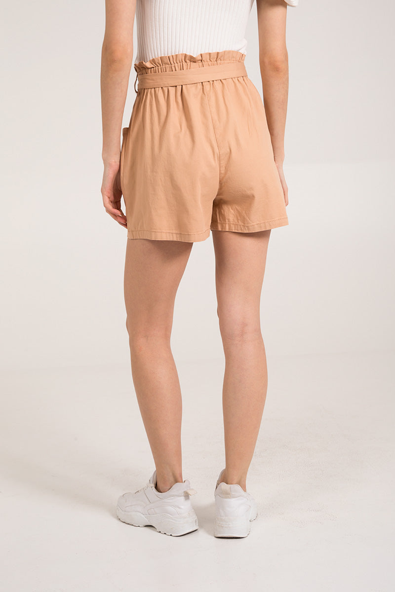 Stretch Paper Bag Shorts Shorts WearAll