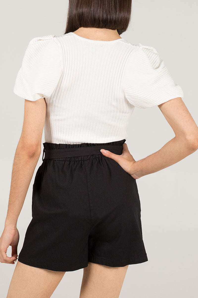 Stretch Paper Bag Shorts Shorts WearAll