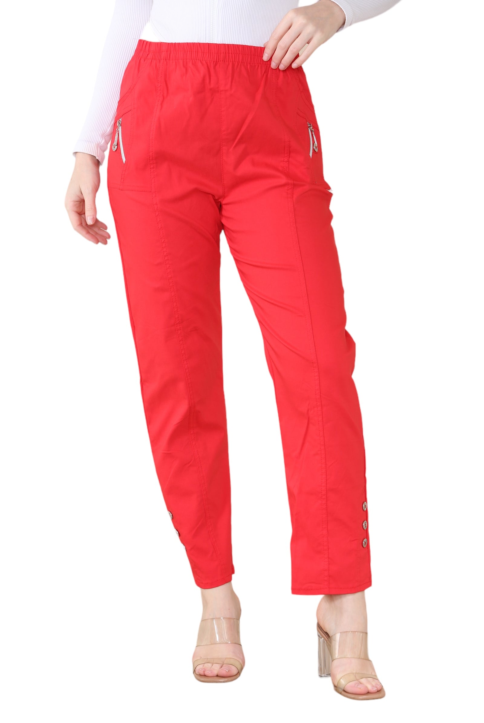 Full Length Cherry Berry Long Pants Women Trousers Trousers WearAll