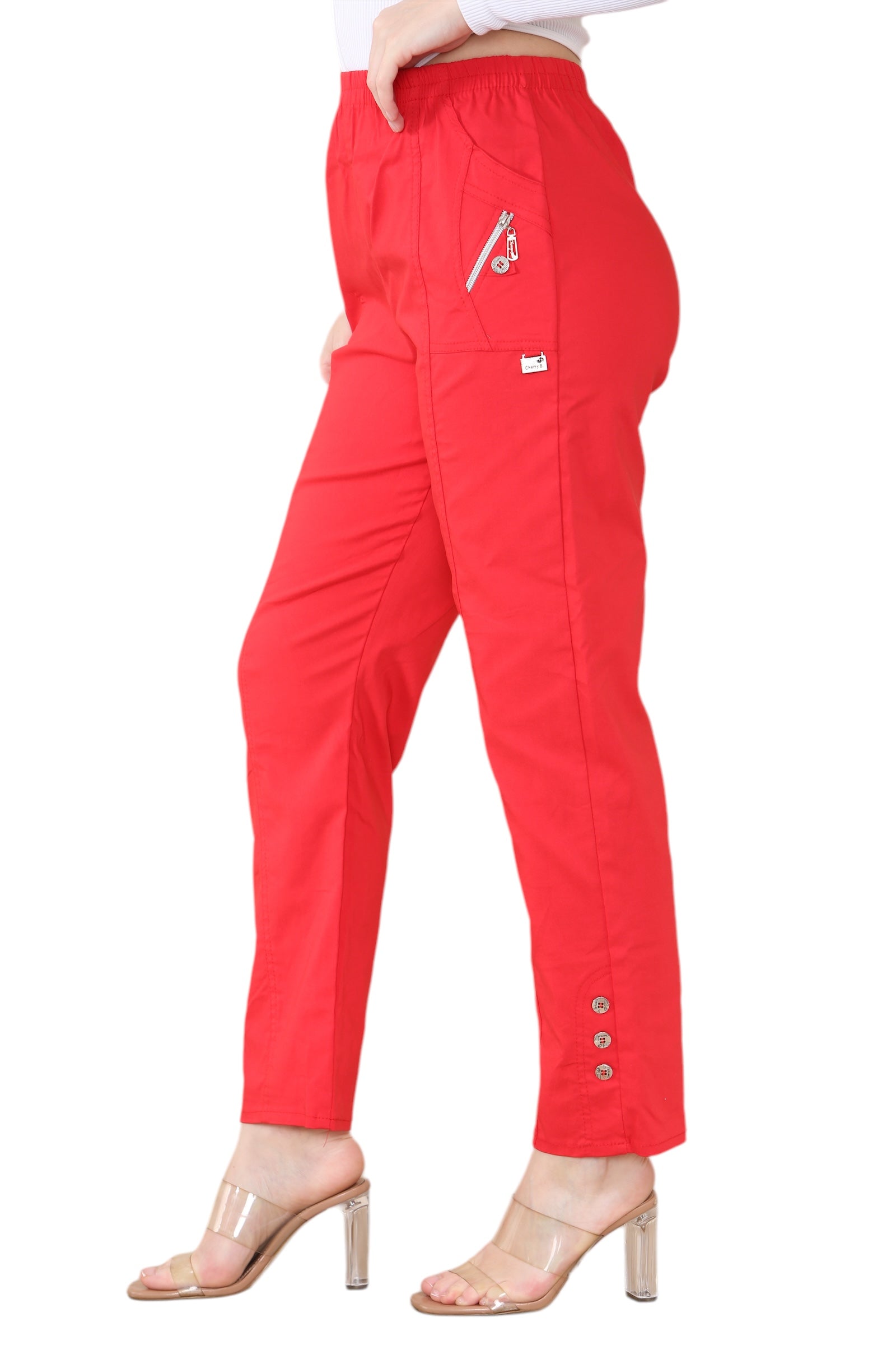 Full Length Cherry Berry Long Pants Women Trousers Trousers WearAll