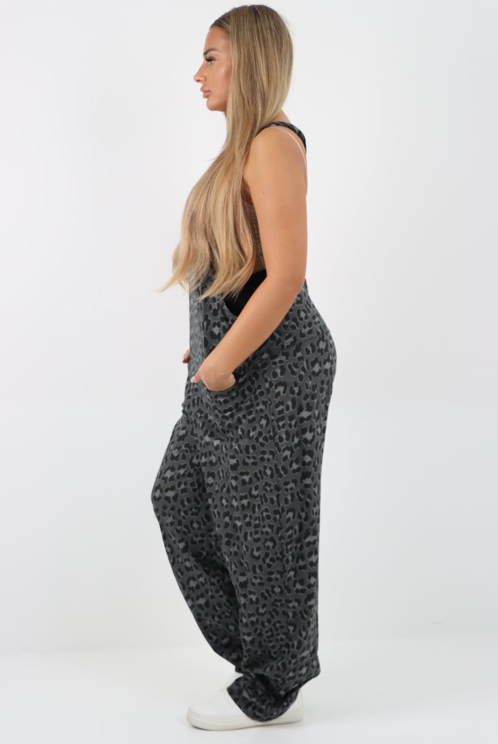 Dungaree Leopard Print Jersey Jumpsuits Dungarees WearAll