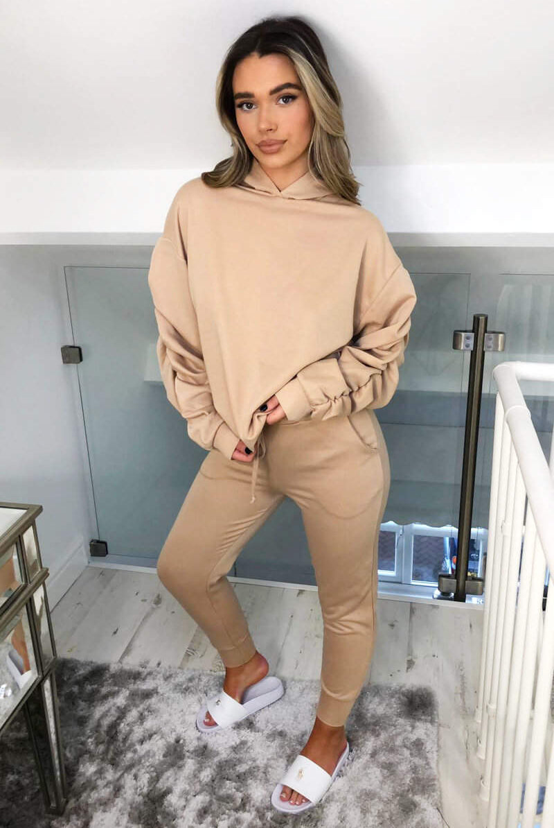 Ruched Sleeve Lounge Set Loungewear WearAll