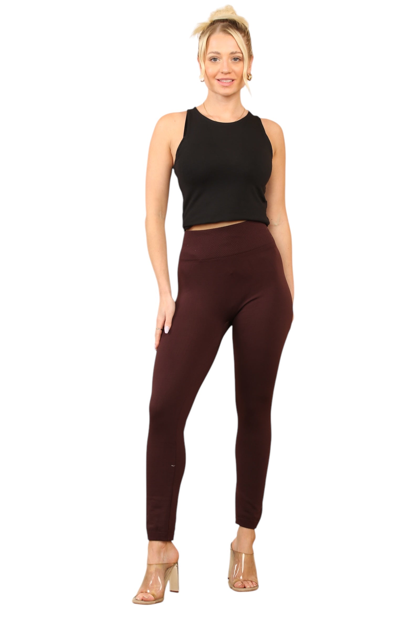Fleece Lined Thermal Leggings Leggings WearAll