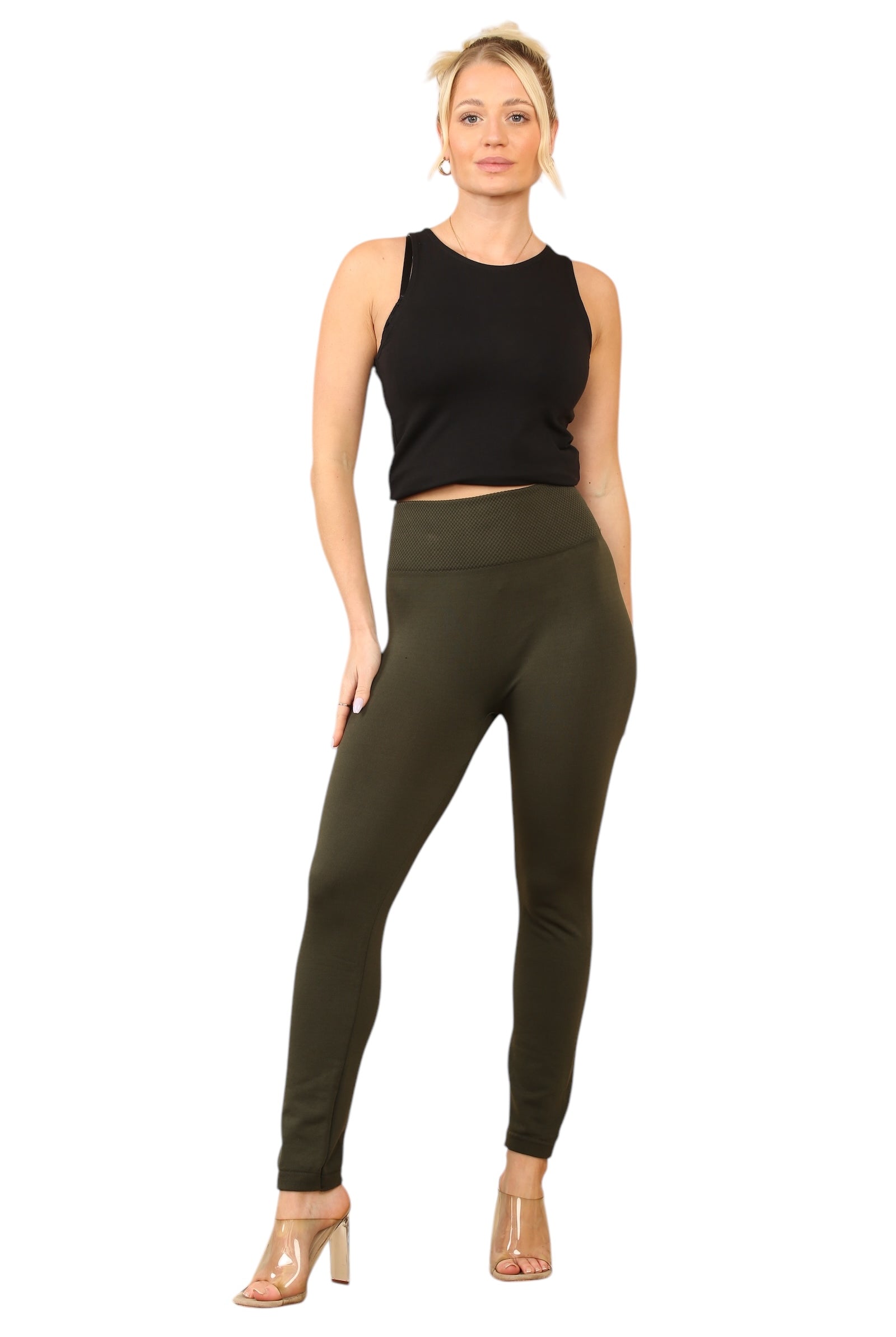 Fleece Lined Thermal Leggings Leggings WearAll