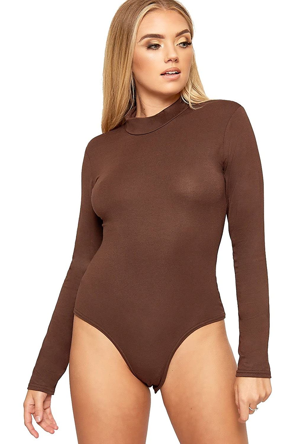 Unity Solid Stand Collar turtleneck Bodysuits Bodysuit WearAll