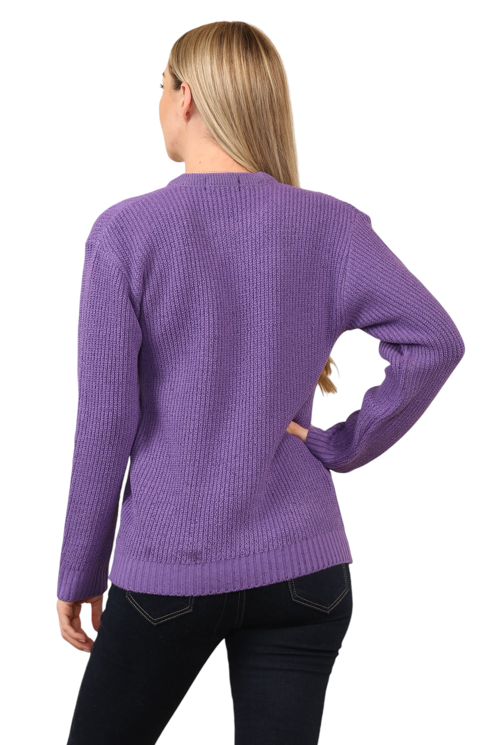 Cable Knitted Jumper Jumpers WearAll
