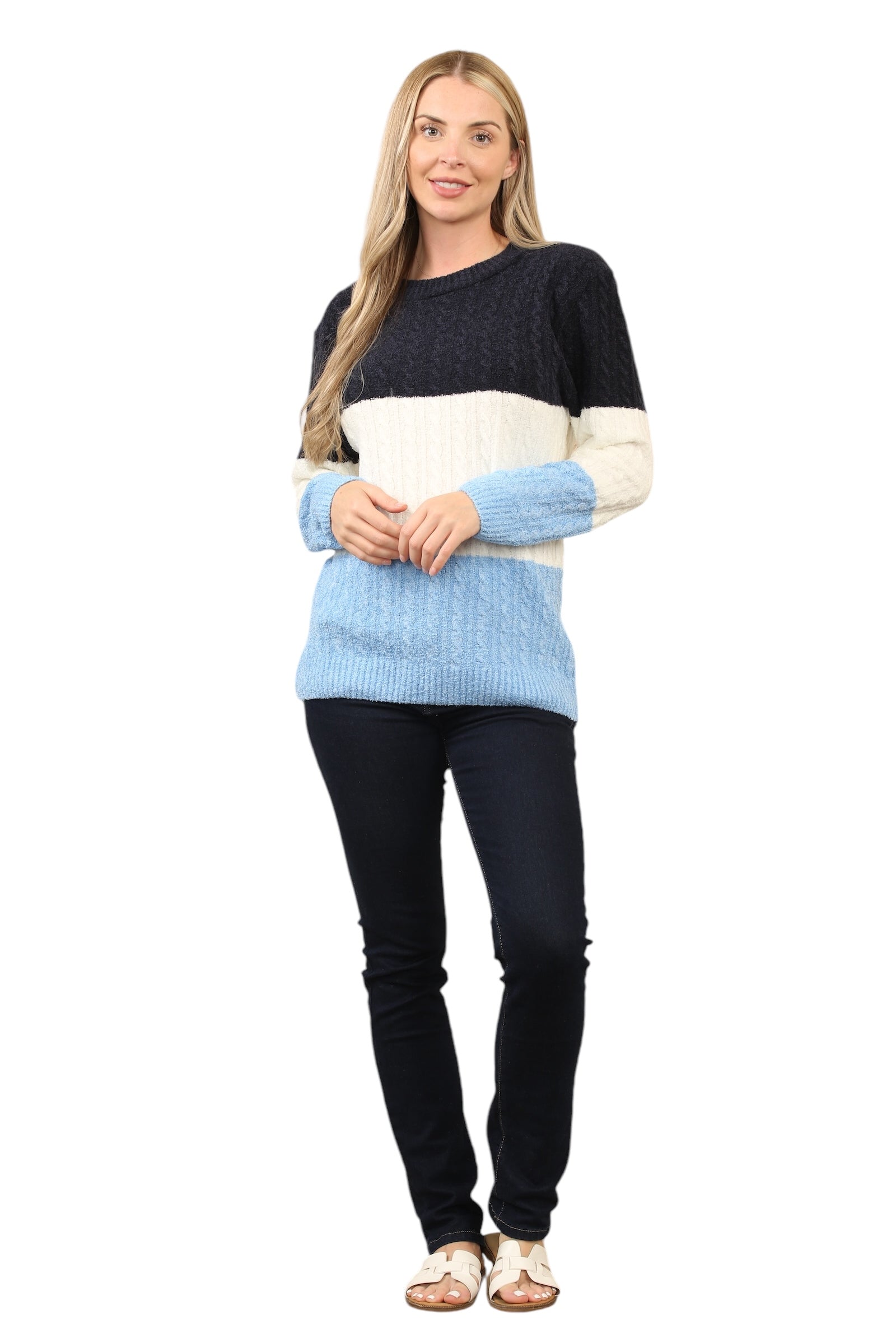 Knitted Jumpers Loose Fit Multi Patterned Jumpers WearAll