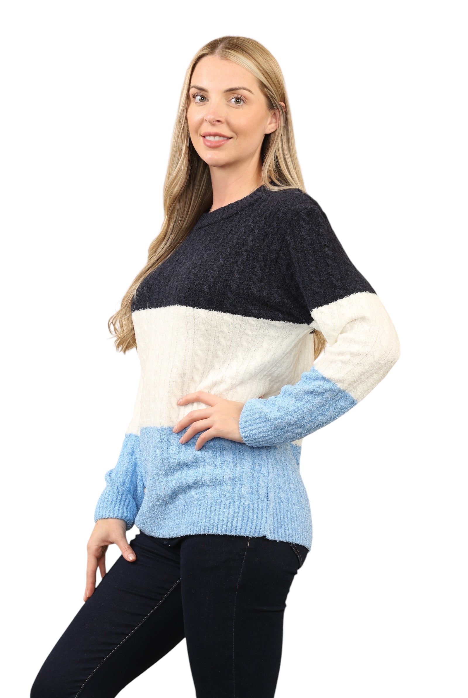 Knitted Jumpers Loose Fit Multi Patterned Jumpers WearAll