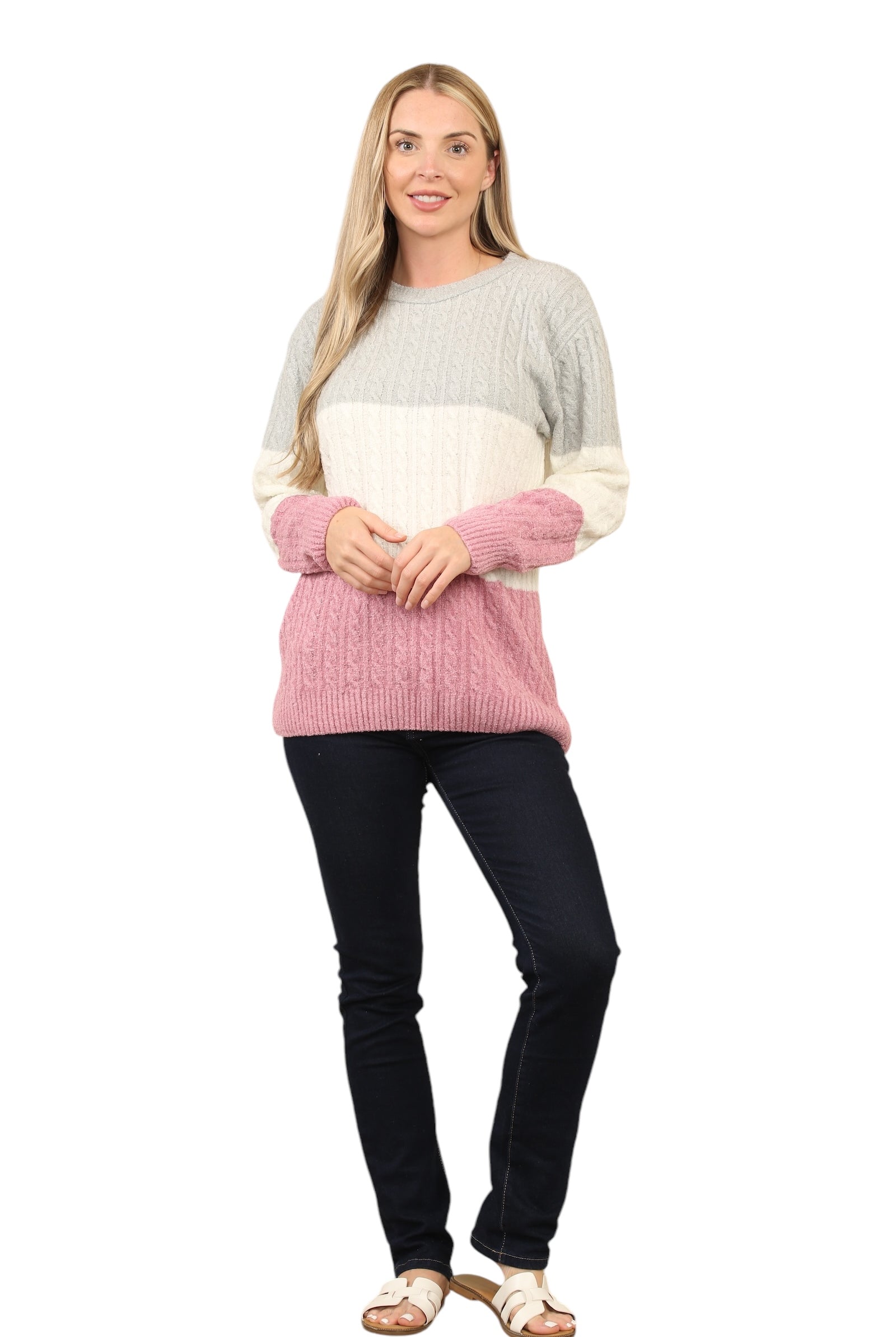Knitted Jumpers Loose Fit Multi Patterned Jumpers WearAll