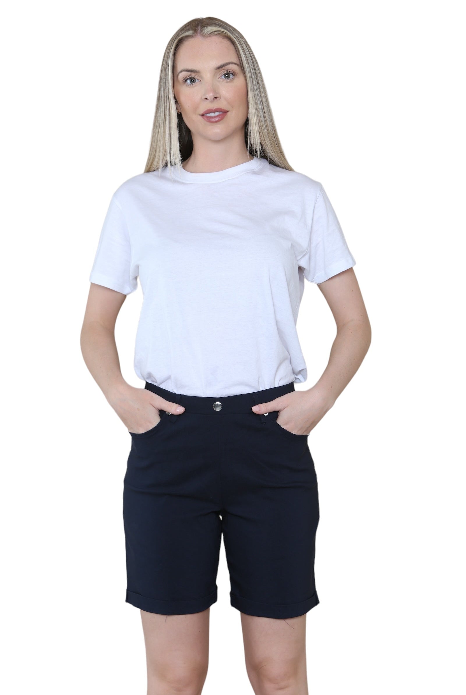 Women Button Shorts WearAll