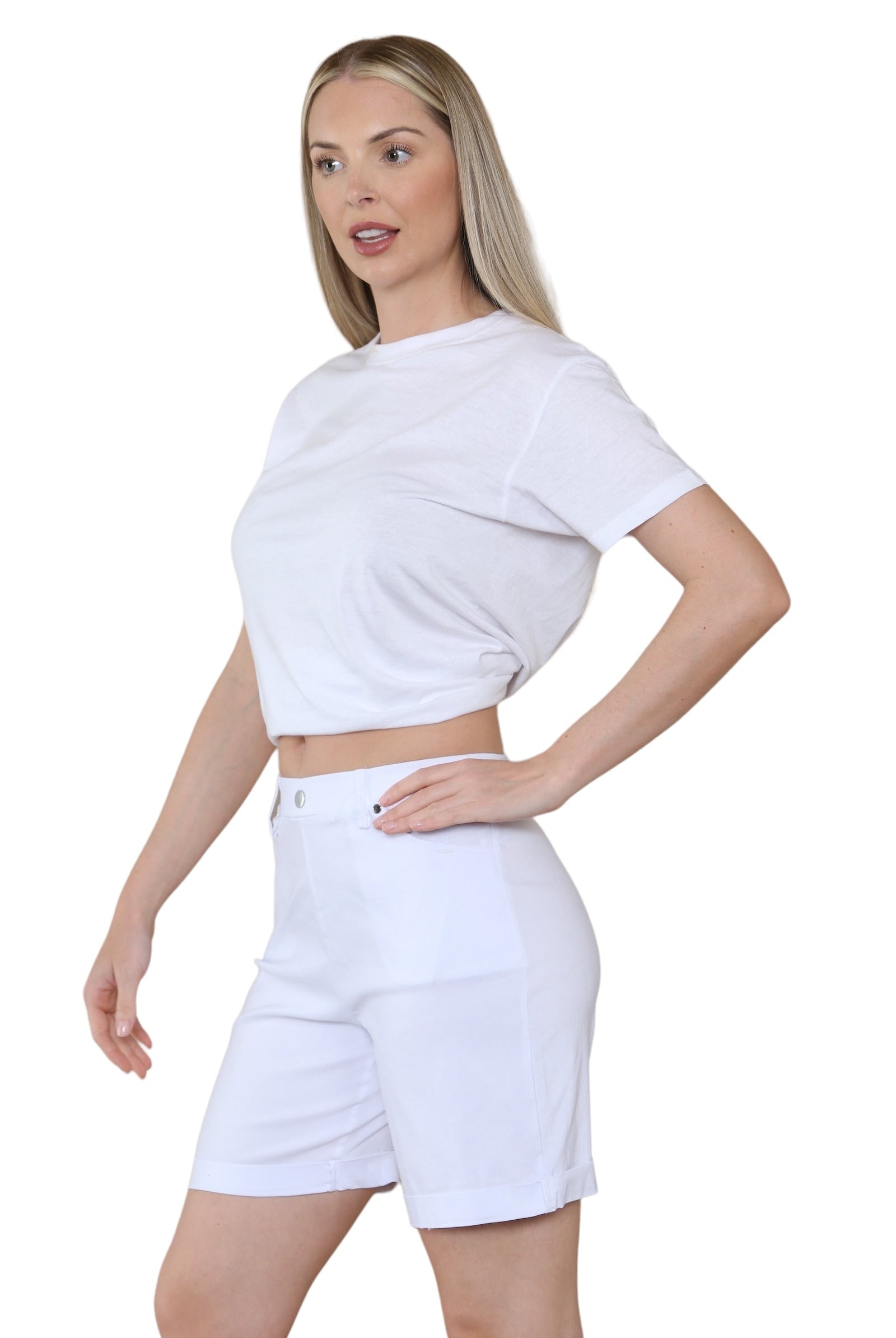 Women Button Shorts WearAll