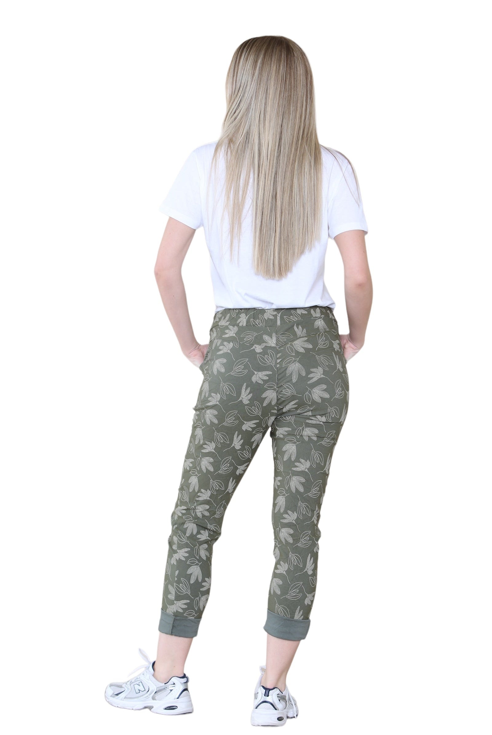 Printed Magic Trousers 2 Side Pockets and Drawstring Stretchy Soft Casual Jogger Pants Trousers WearAll