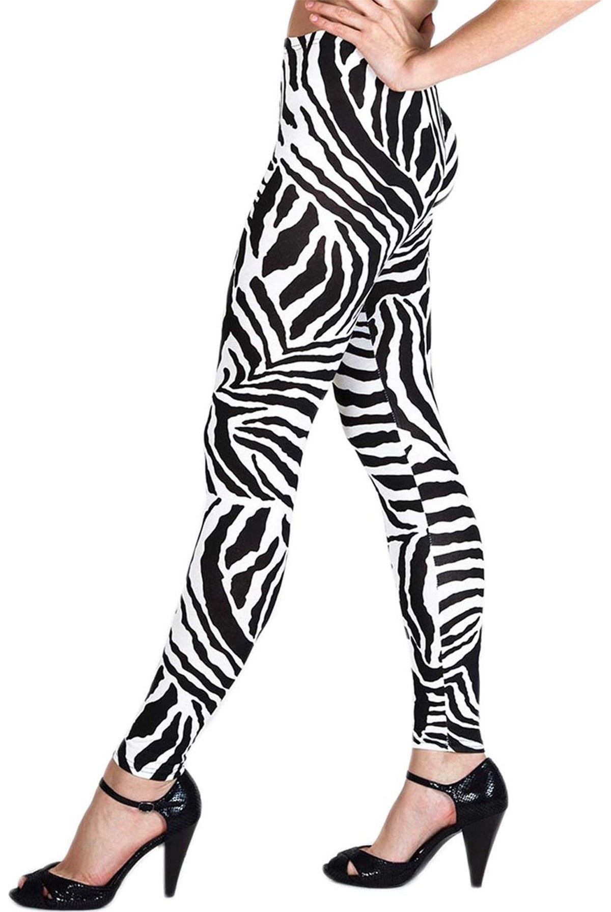 Zebra Print Leggings Leggings WearAll