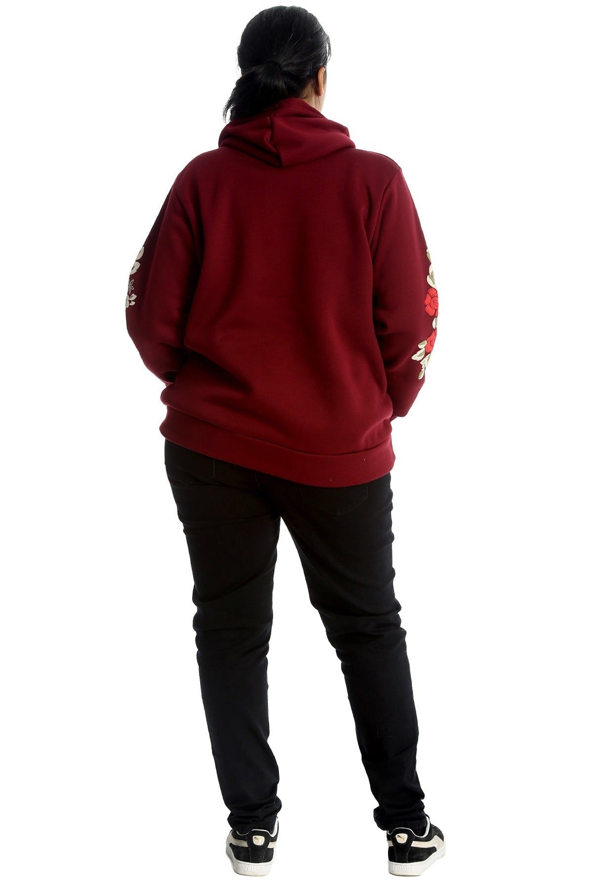 Embroidered Pouch Pocket Sweatshirt Tops WearAll