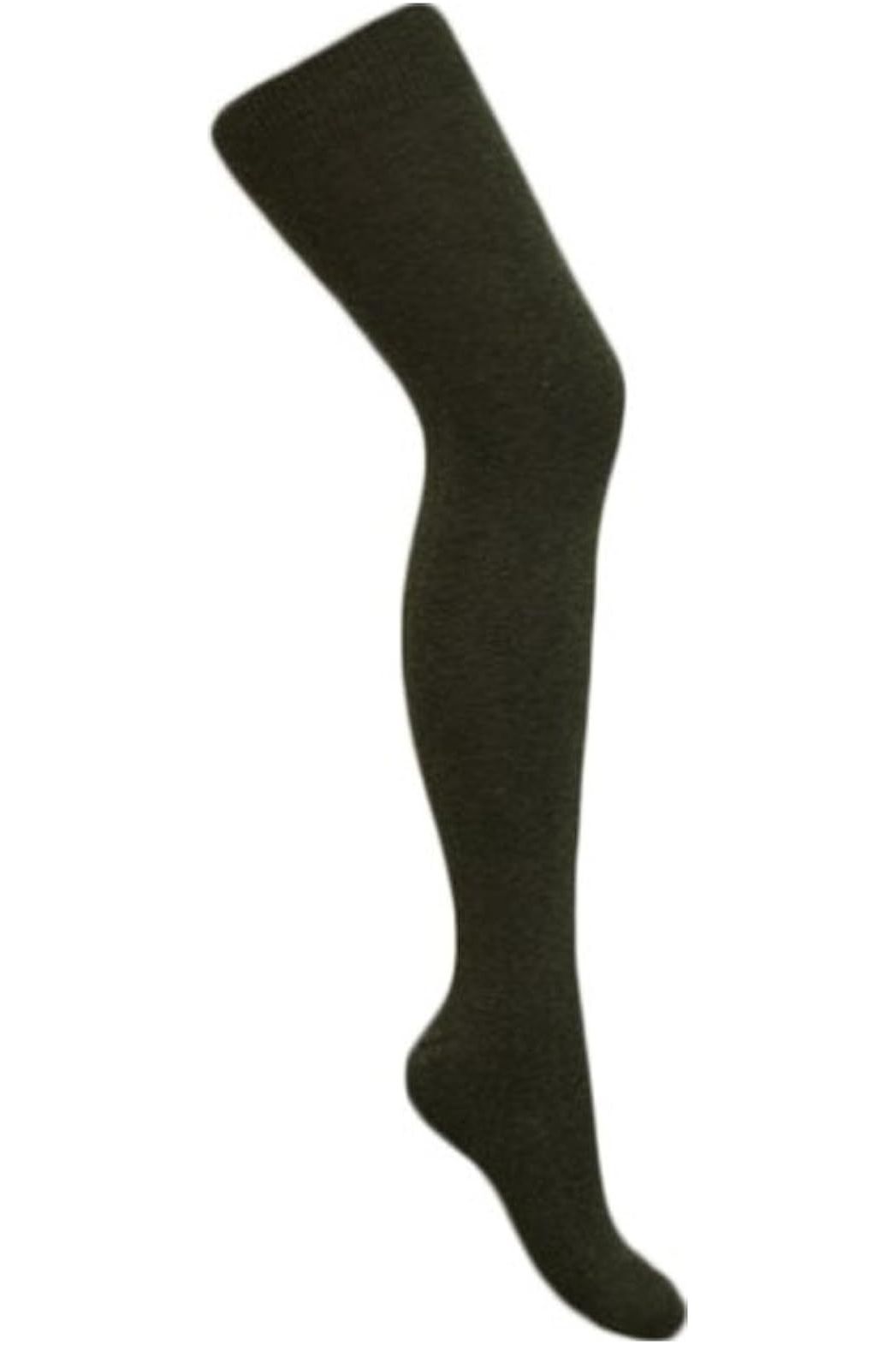 Over The Knee Thigh Stretch Girls Socks Tops WearAll Black One Size