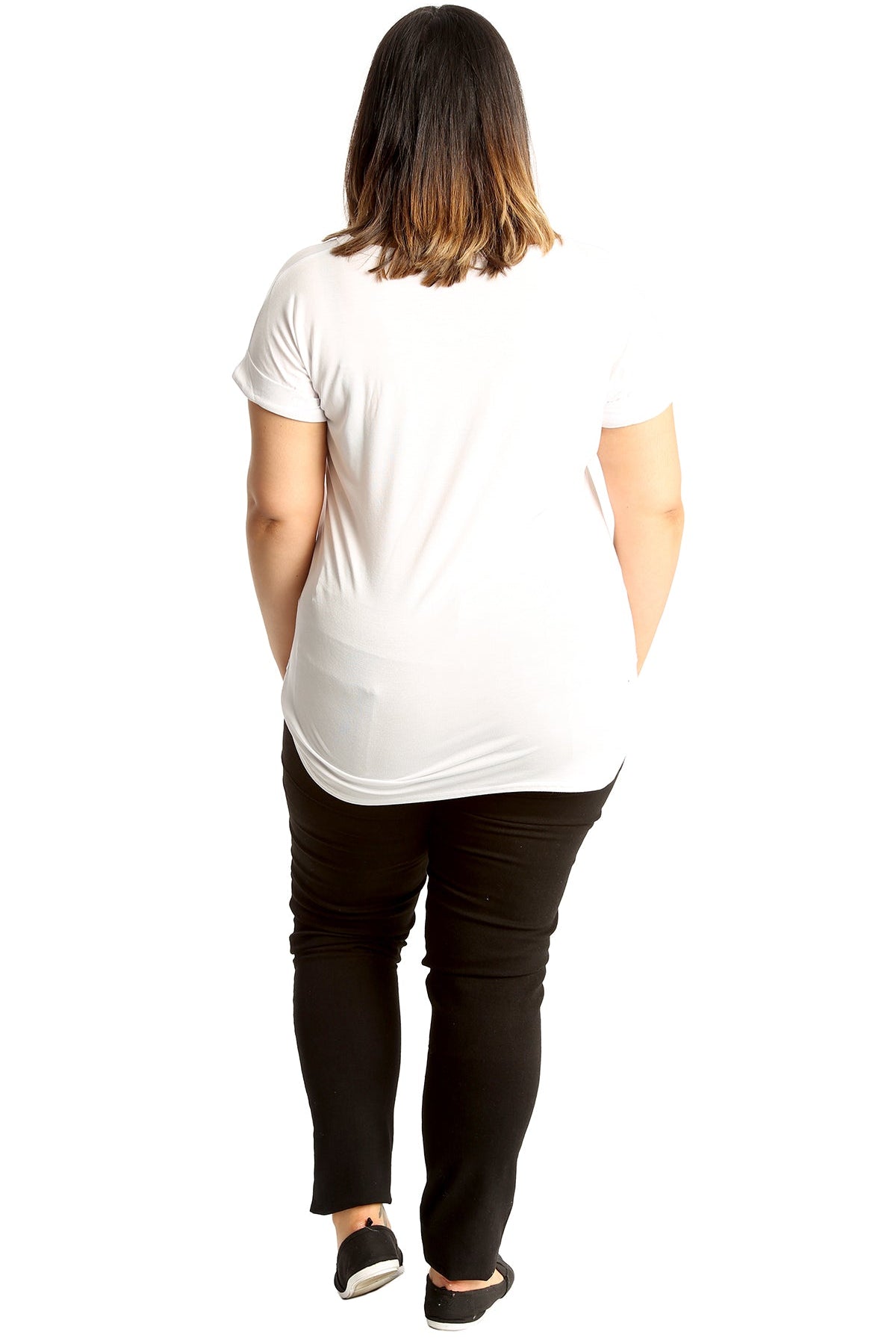 Glitter Skull Print Top Tops WearAll