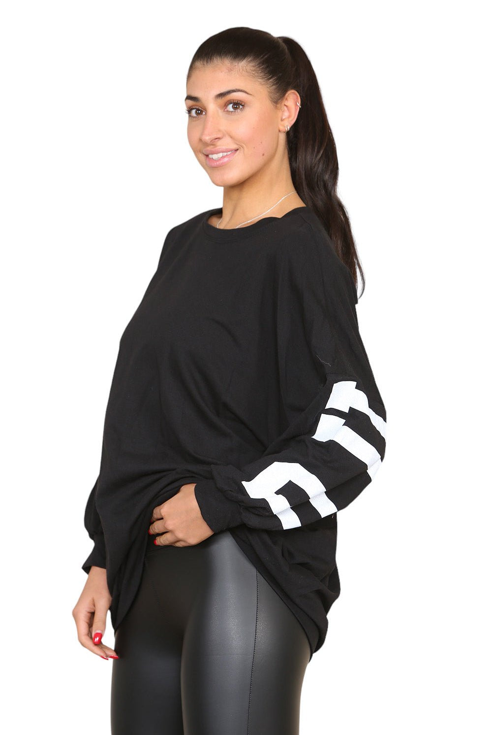 Buffalo Slogan Print Oversized Jumper Dress Dress WearAll