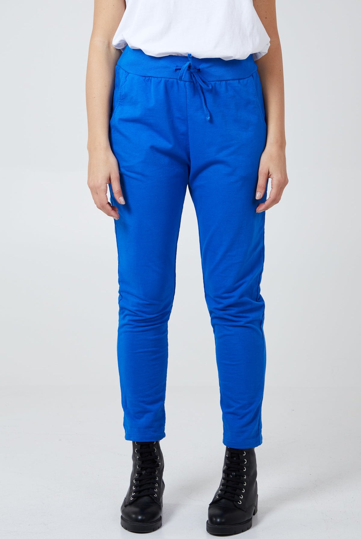 Plain Elasticated Joggers TRS1 WearAll Royal Blue One Size