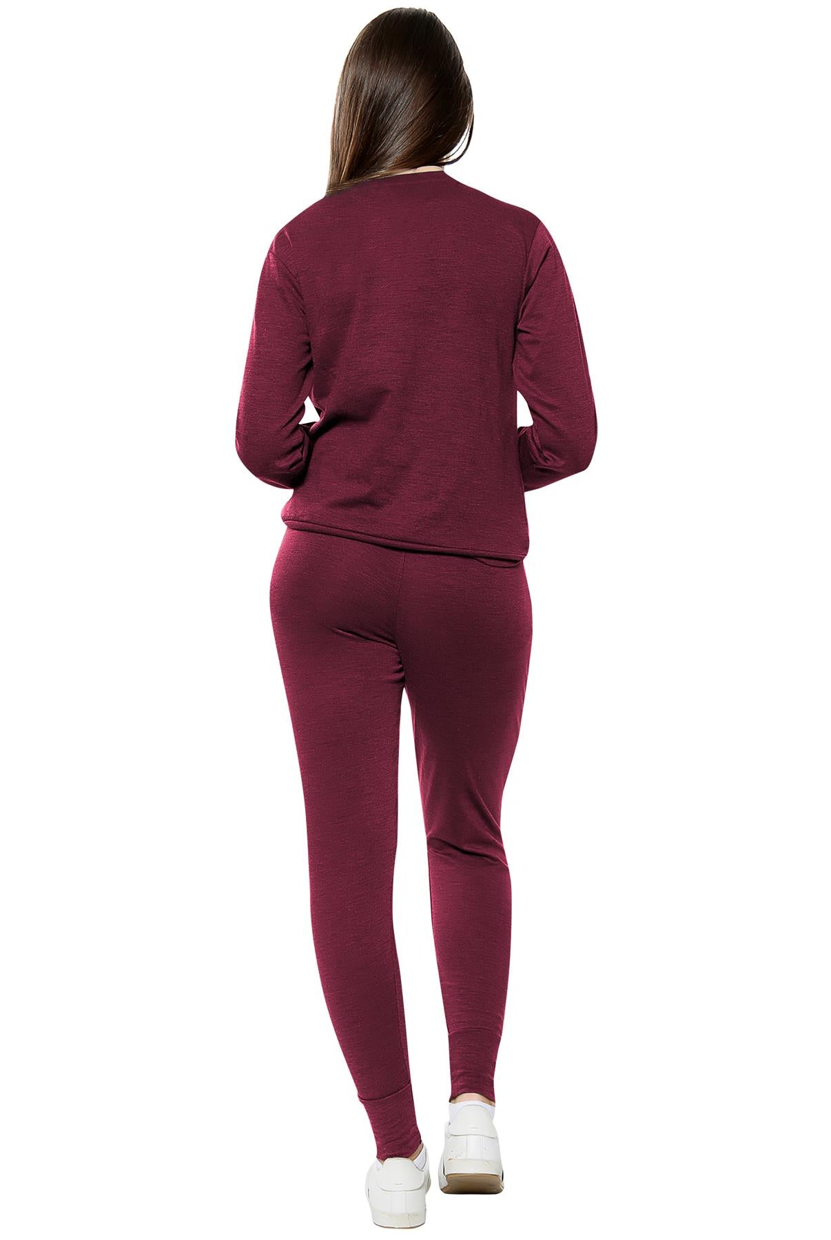 Long Sleeved Plain Lounge Wear Two Piece Loungewear WearAll