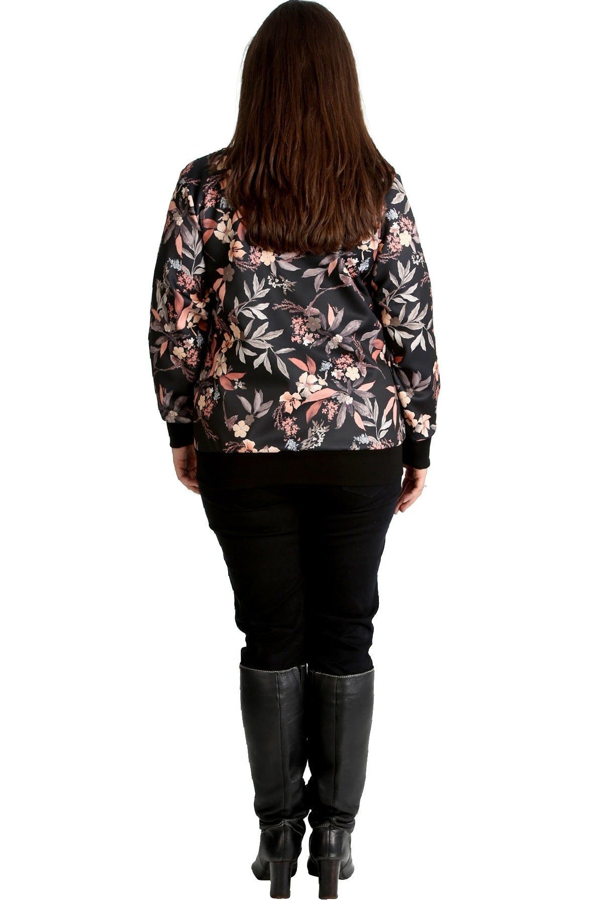 Floral Leaf Bomber Jacket Print Jacket WearAll