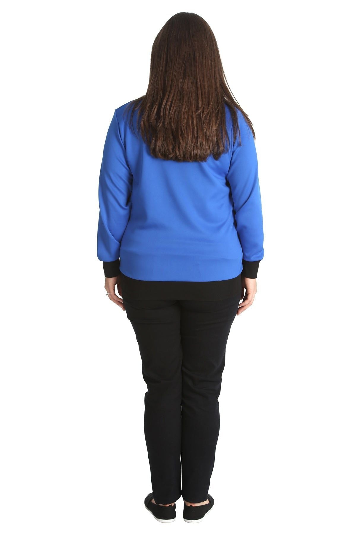 Plain Bomber Jacket Sleeve Top Jacket WearAll