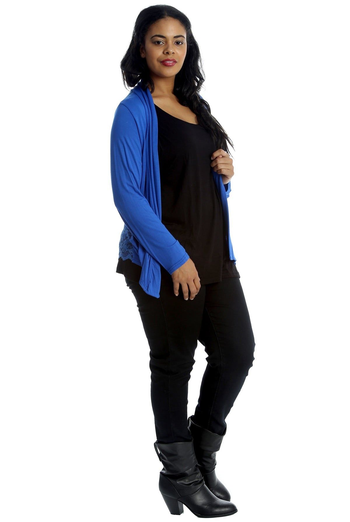 Floral Lace Back Cardigan Open Top cardigan WearAll