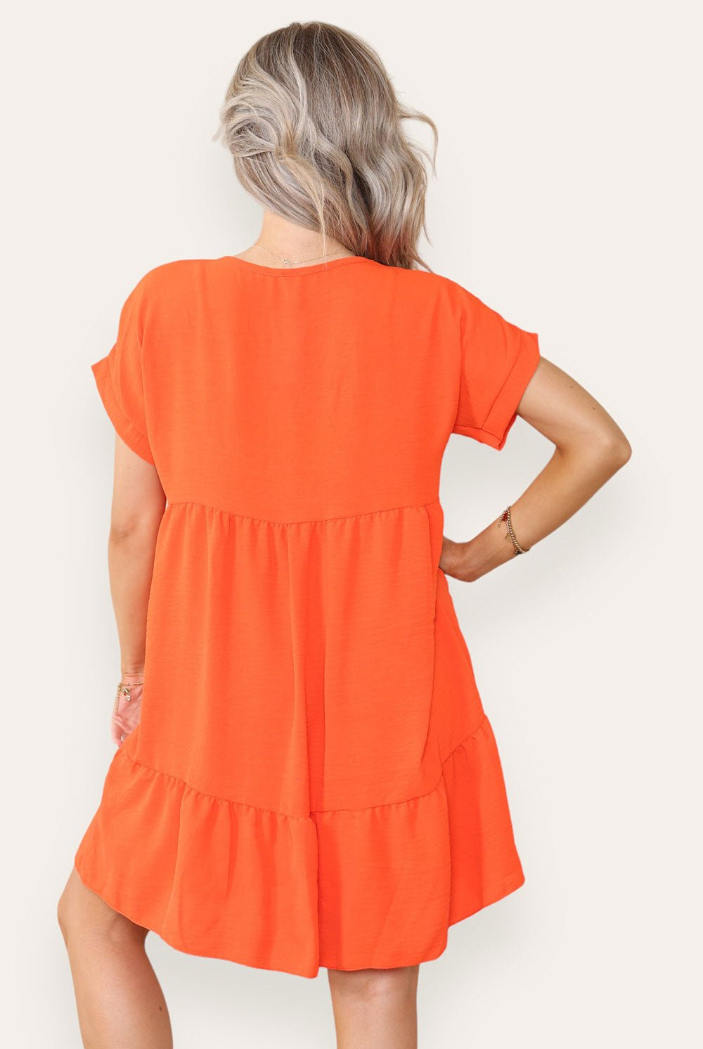 Fancy Style Tiered Smock Dress Dress WearAll