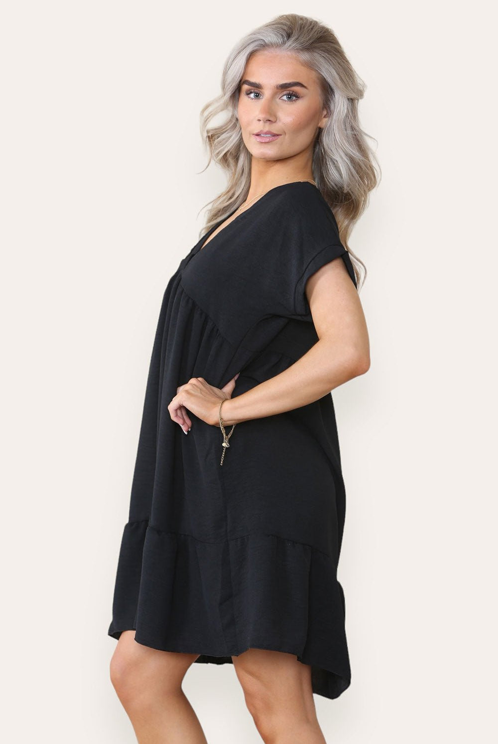 Fancy Style Tiered Smock Dress Dress WearAll
