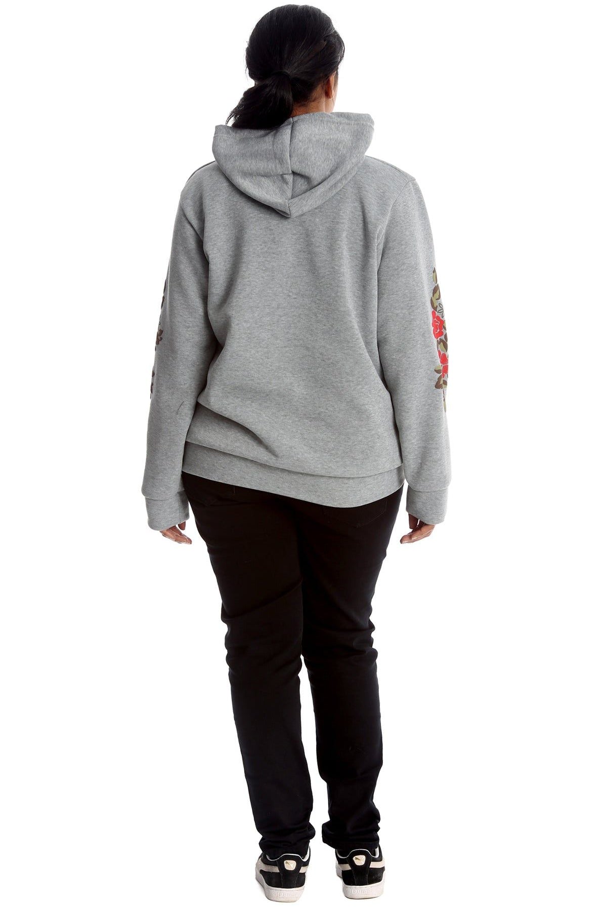 Embroidered Pouch Pocket Sweatshirt Tops WearAll