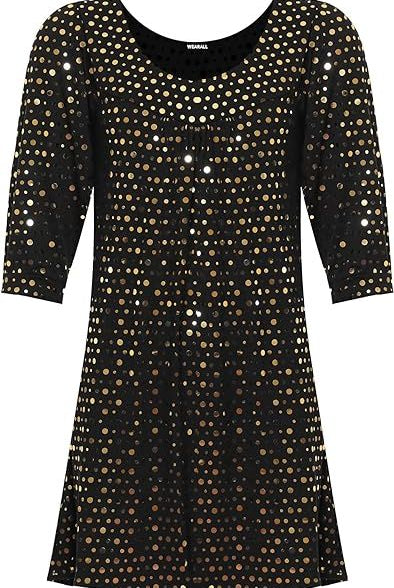 Polka Dot Sequin Spot Party Top Tops WearAll