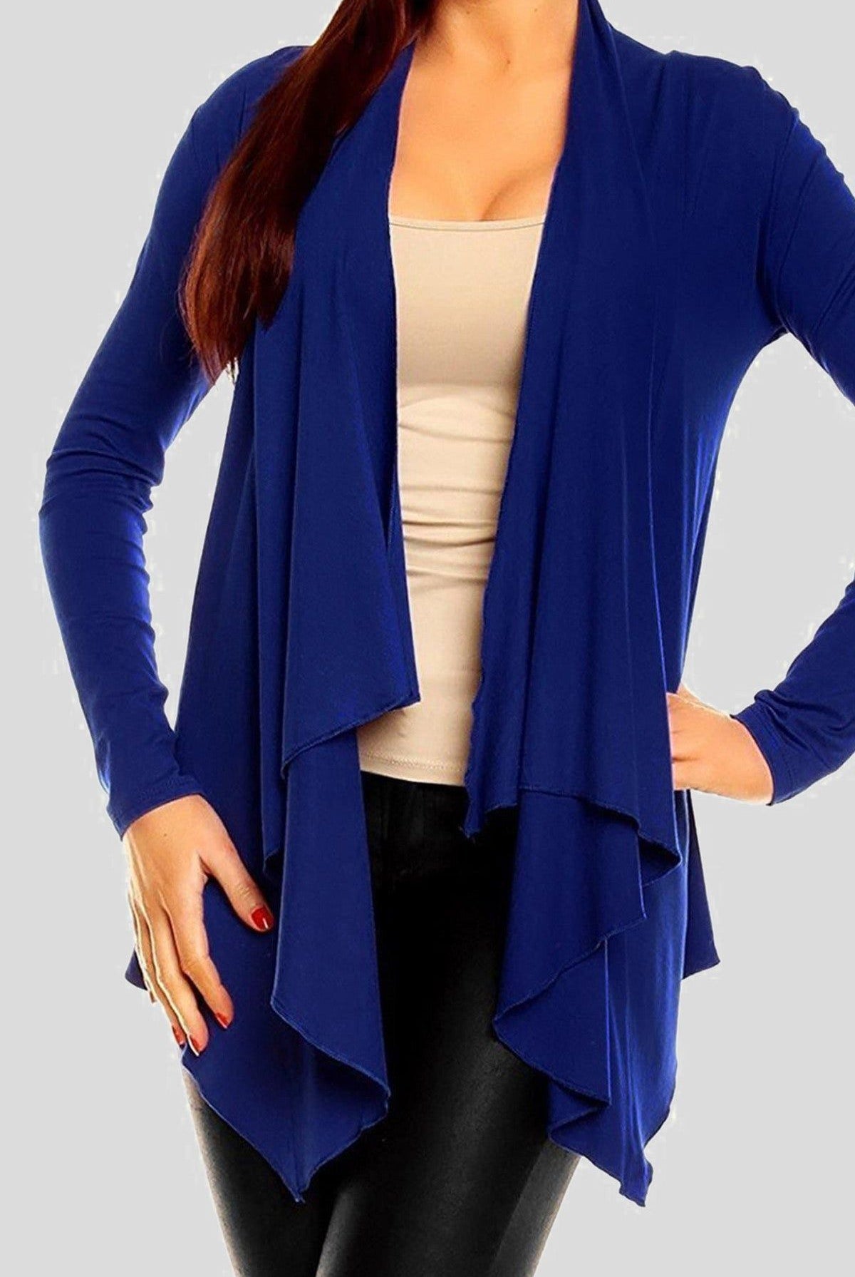 Open Waterfall Cardigan cardigan WearAll Blue 16-18