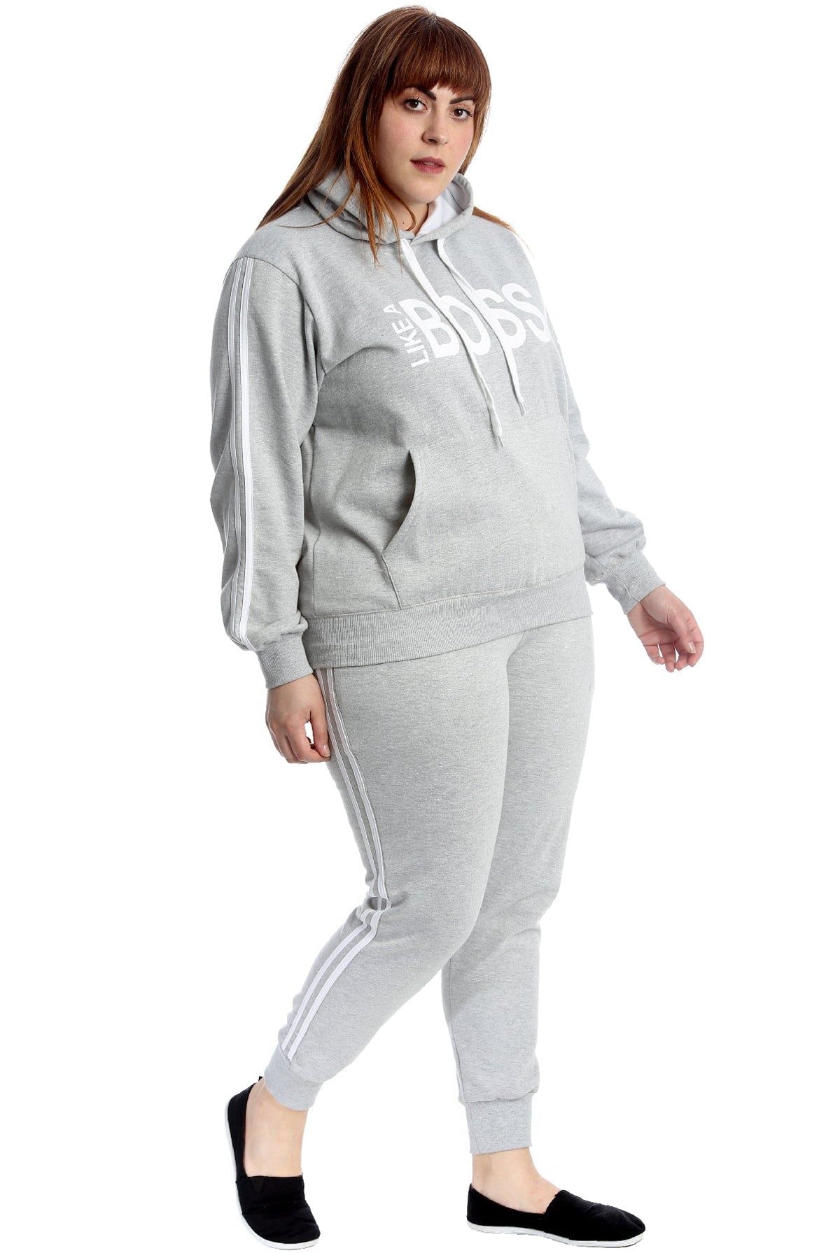 Like Boss Print Top Tracksuit Tops WearAll