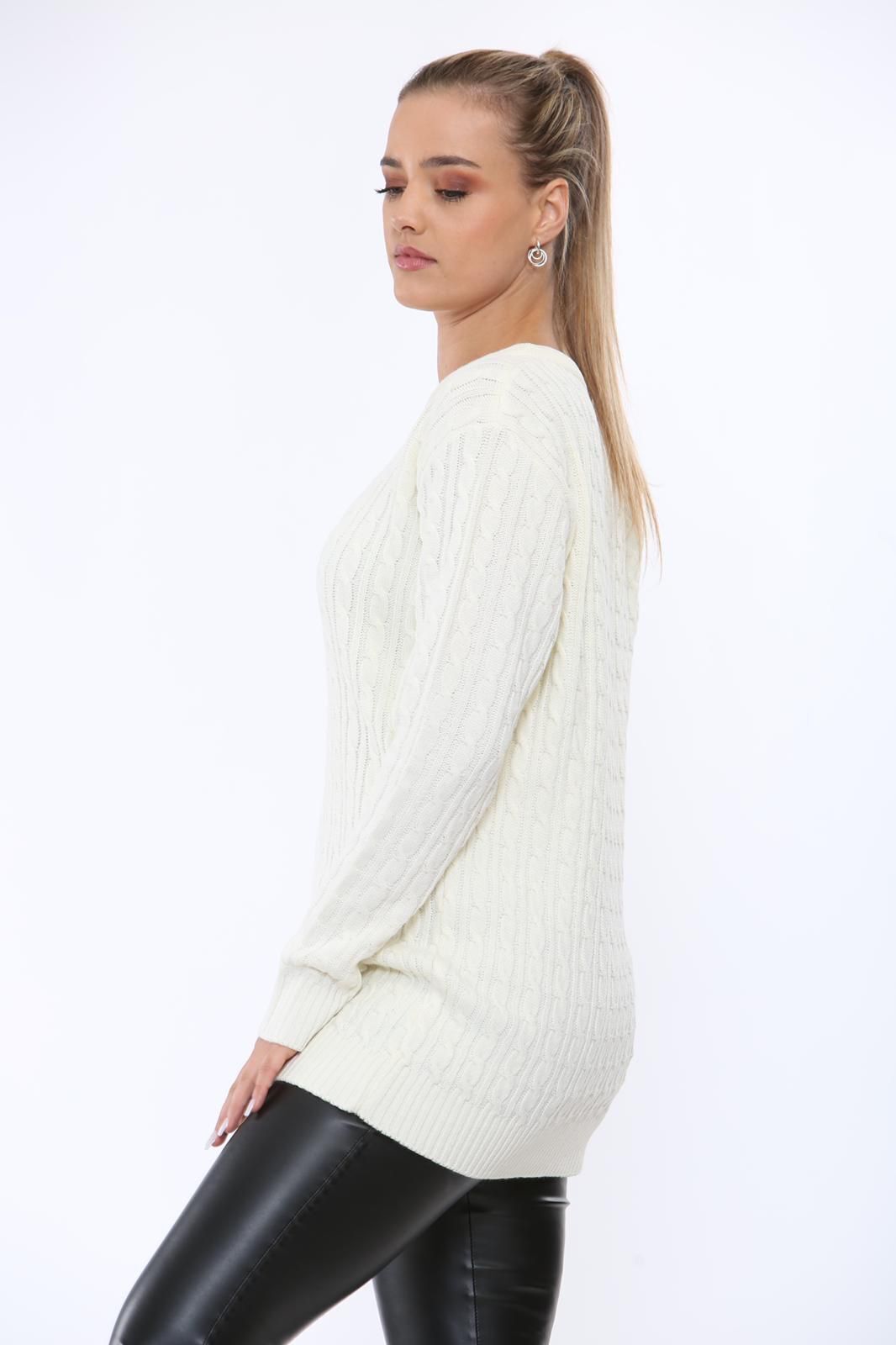 Cable Knit Top Jumper Sweater Jumper WearAll