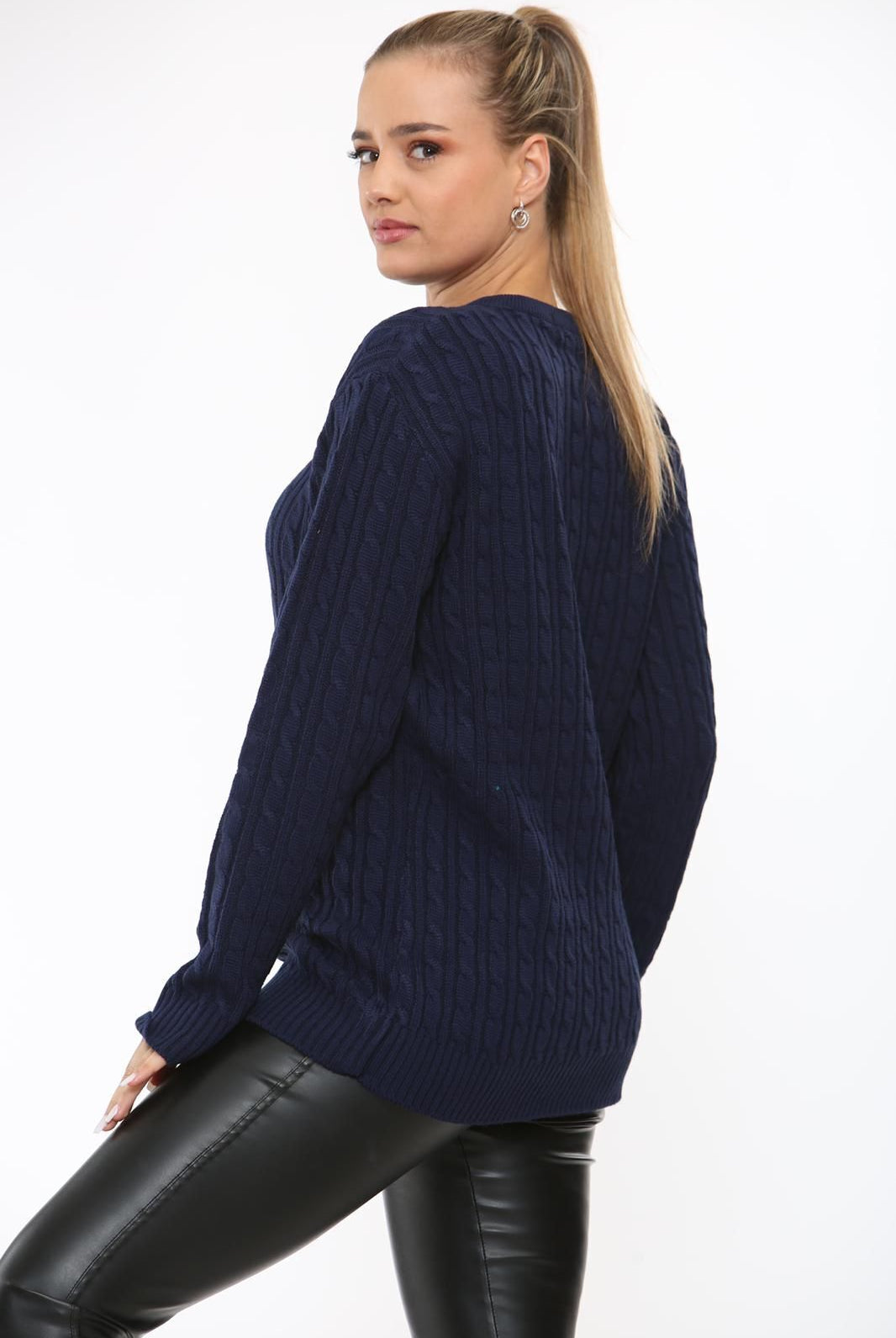 Cable Knit Top Jumper Sweater Jumper WearAll