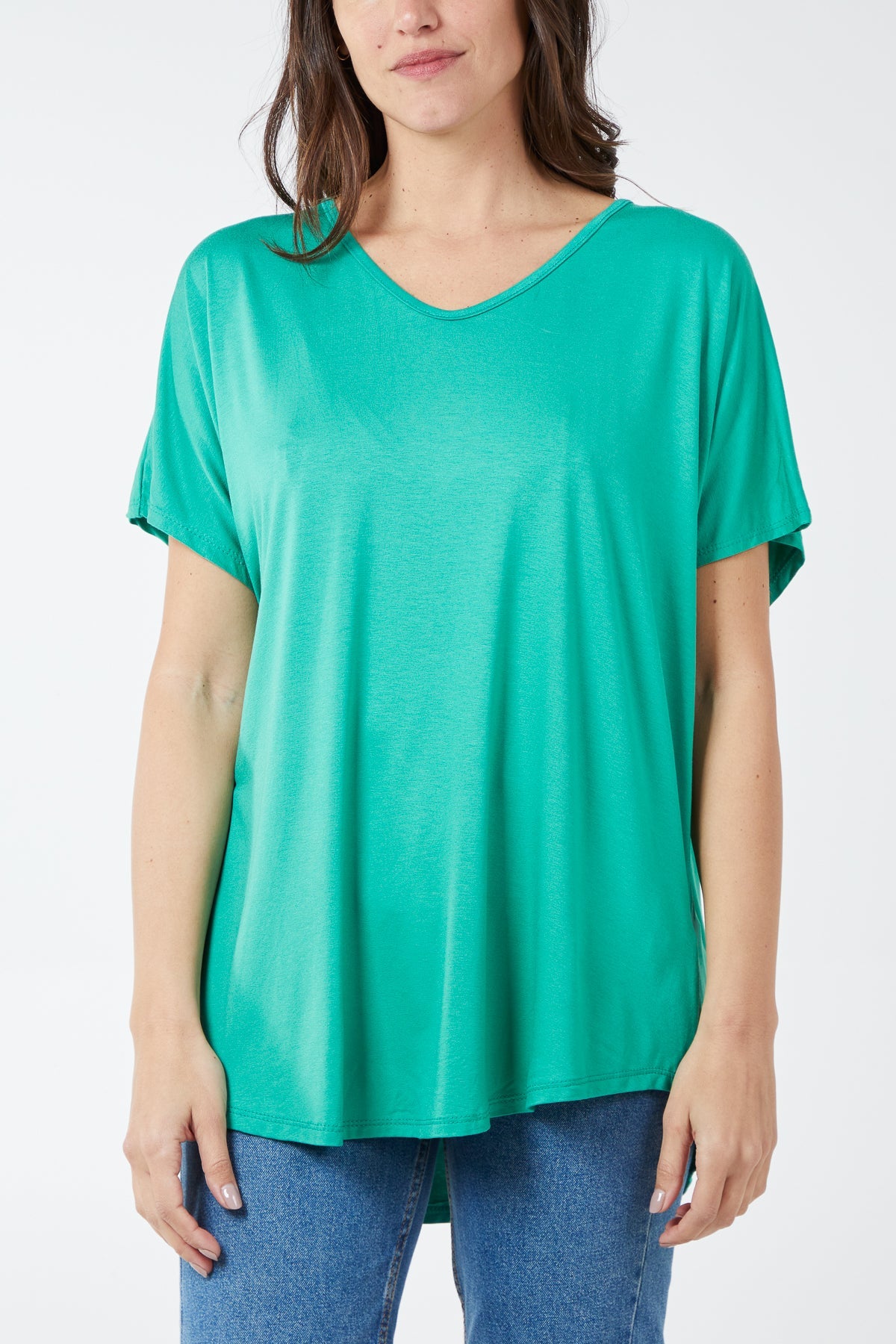 Basic Oversized Tee TOPMF2 WearAll Jade One Size