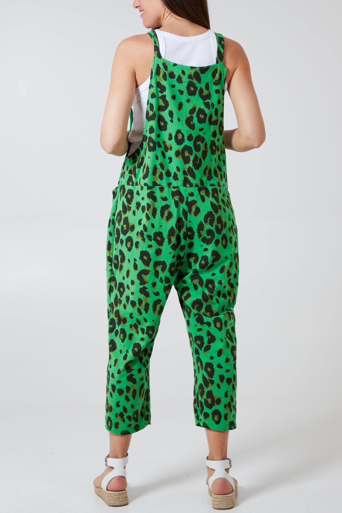 Leopard Print Dungarees Jump/Play WearAll