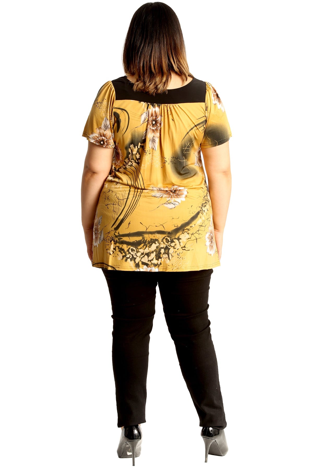 Floral Print Smock Tunic T-Shirt Top Tops WearAll