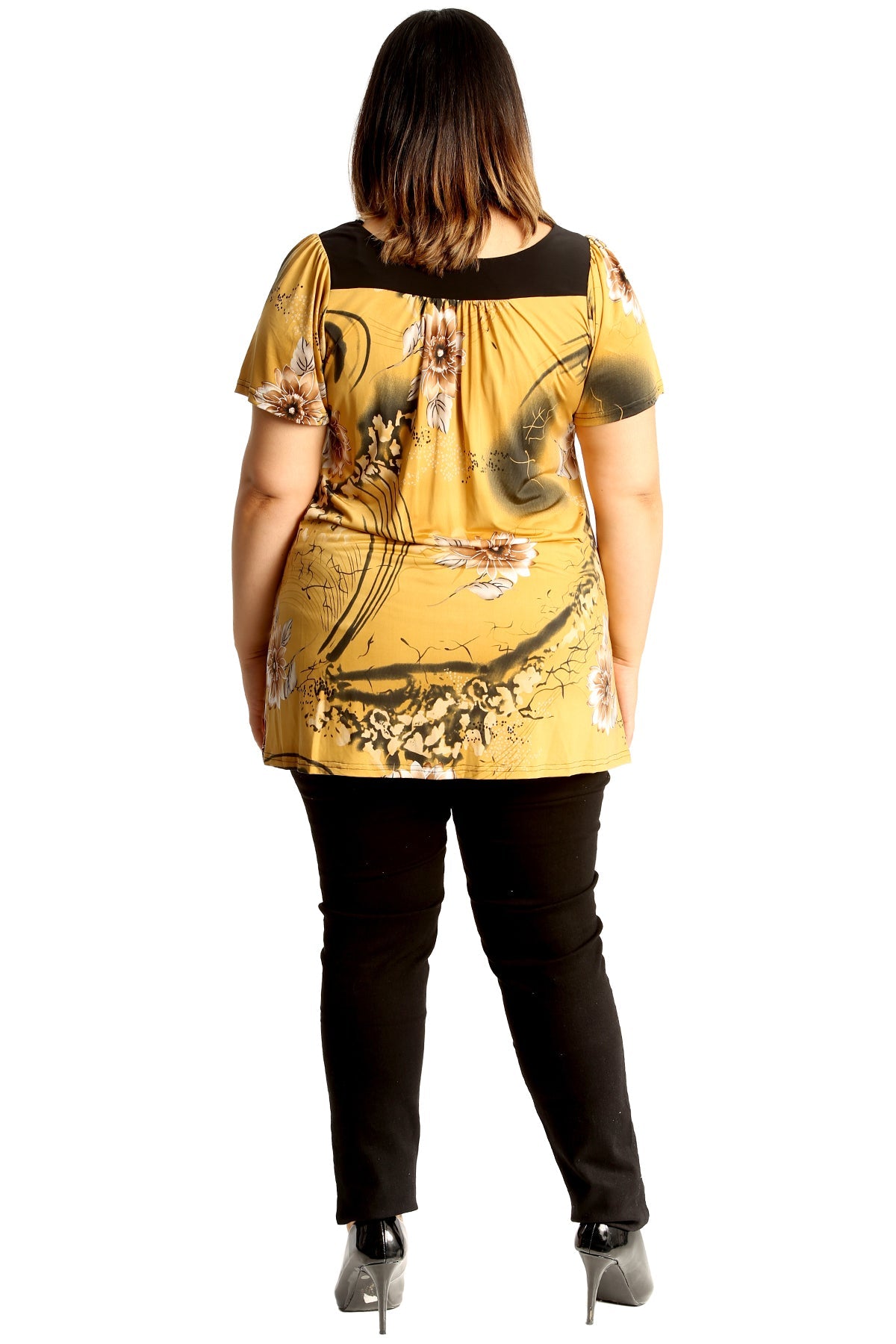 Floral Print Smock Tunic T-Shirt Top Tops WearAll